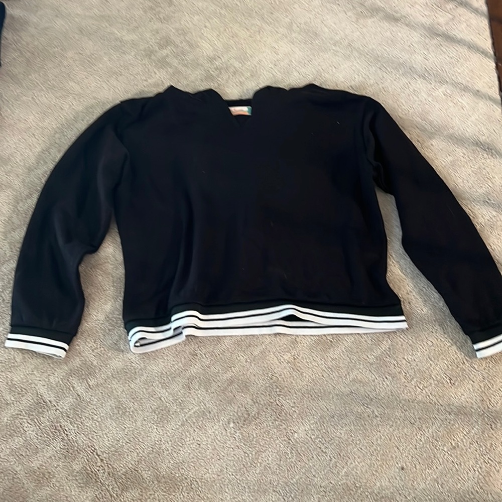 vintage havana- long sleeve cropped hoodie